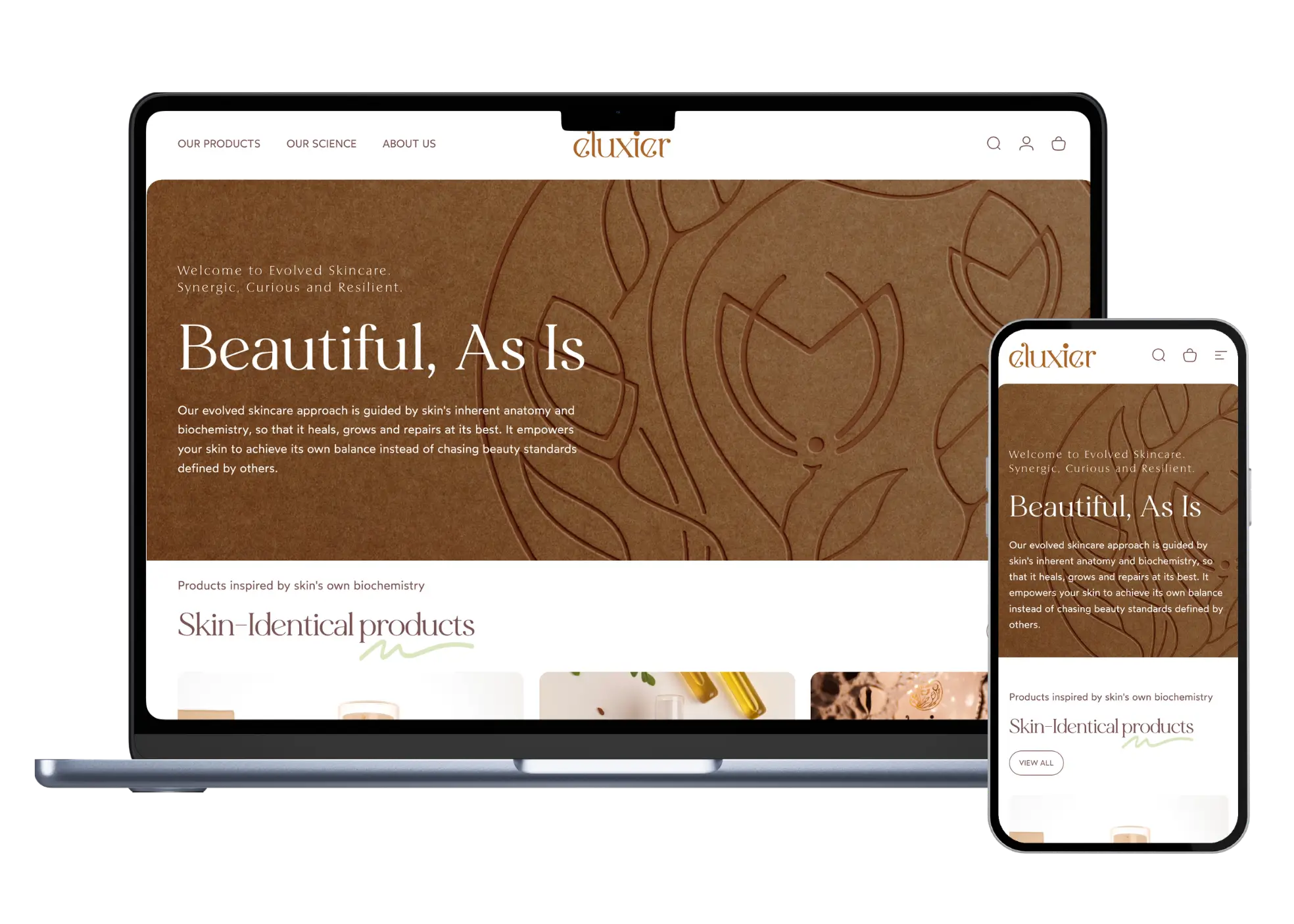eluxier-website-mockup